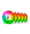 Abysm Gaming Arclight Pack de 5 Ventiladores 120mm con Iluminacion ARGB - Velocidad Max. 1500rpm - Incluye Controlador y Mando a