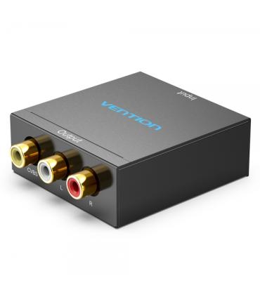 Vention Convertidor HDMI Hembra a RCA Hembra y MiniUSB Hembra - Color Negro