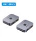 Vention Switch/Splitter HDMI 2.1 8K Bidireccional HDMI Hembra/USB-C Hembra a 2x HDMI Hembra - Color Gris