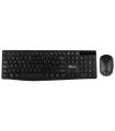 NGS Allure Pack Inalambrico USB Teclado Multimedia + Raton 1200dpi 3 Botones - Uso Ambidiestro - Color Negro