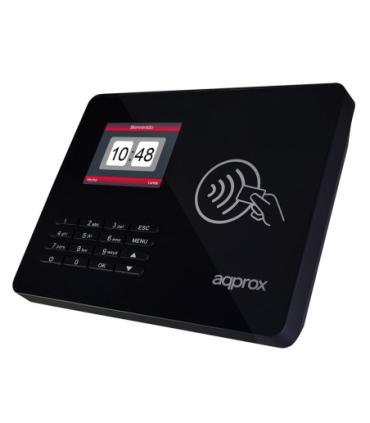Approx Lector Biometrico para Control de Presencia y Acceso Pantalla 2.8" - Con Lector de Tarjetas RF y Teclado - Capacidad..