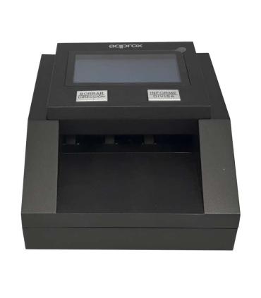 Approx Detector de Billetes Falsos - 7 Sistemas de Verificacion - Deteccion, Recuento por Valor y Tipo - Pantalla LCD