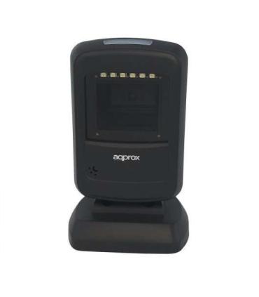 Approx Lector de Codigos de Barras Sobremesa - Indicador LED y Beeper - Disparo Manual y Automatico