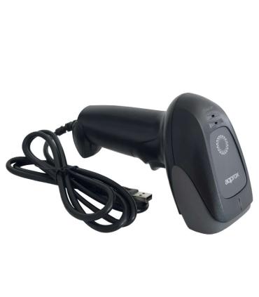 Approx Lector de Codigos de Barras 1D USB - Indicador LED, Beeper - Velocidad 300 veces por Segundo - Color Negro
