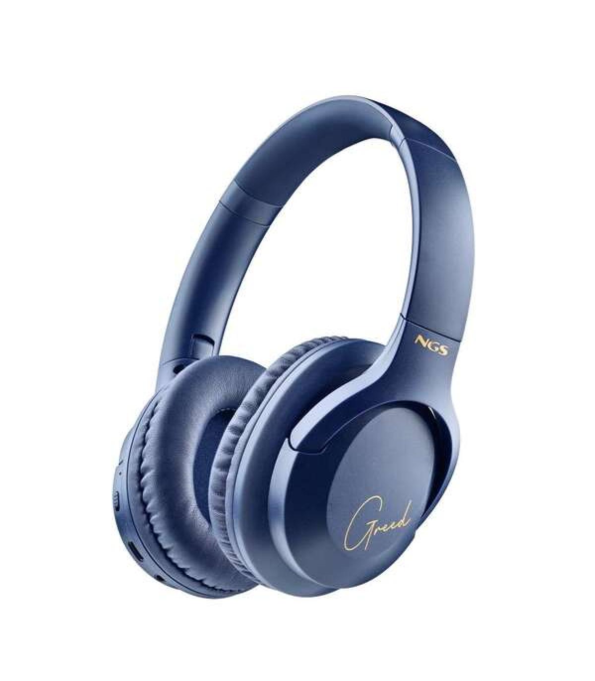 NGS Artica Greed Auriculares Bluetooth 5.1 con Microfono - Diadema Ajustable - Almohadillas Acolchadas - Autonomia hasta 46h ..