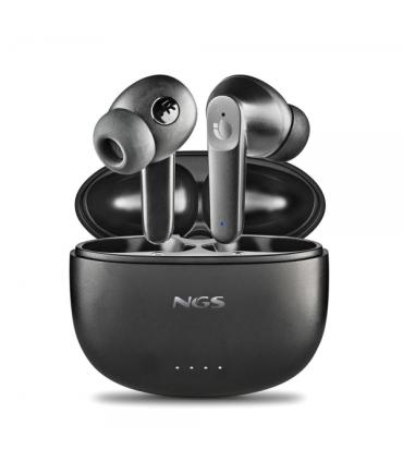 NGS Artica Hush Auriculares Bluetooth 5.3 TWS ANC - Conexion Automatica - Asistente de Voz - Autonomia hasta 4h - Base de Carga.