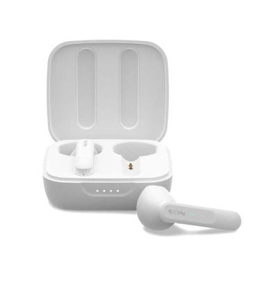 NGS Artica Move White Auriculares Intrauditivos Bluetooth 5.3 TWS - Manos Libres - Asistente de Voz - Autonomia hasta 7h - Base.