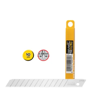 Olfa Pack de 10 Cuchillas de Respuesto para Cutters Olfa - 12 Segmentos - Ancho 9mm