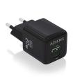 Aisens Cargador Gan 20W - 1xUSB-C PD3.0 QC4.0 - 1xUSB-A QC3.0 - Color Negro