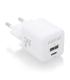 Aisens Cargador Gan 25W - 1xUSB-C PD3.0 QC4.0 - 1xUSB-A QC3.0 - Color Blanco