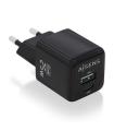 Aisens Cargador Gan 25W - 1xUSB-C PD3.0 QC4.0 - 1xUSB-A QC3.0 - Color Negro