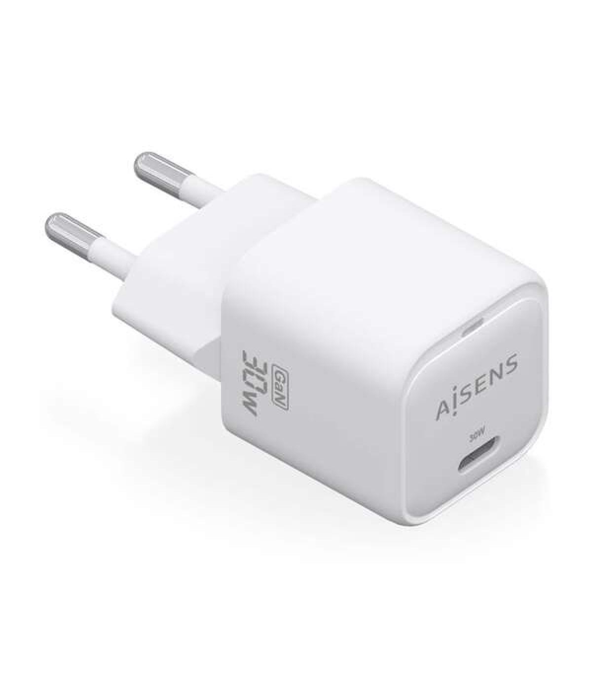 Aisens Cargador GAN 30W - 1xUSB-C PD3.0 QC4.0