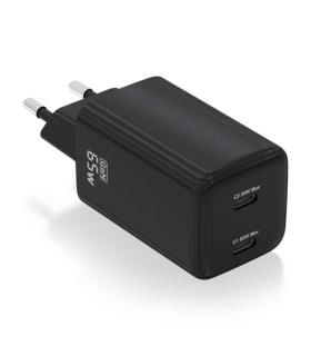 Aisens Cargador Gan USB-C 65W - Alta Eficiencia Energetica - Tecnologia AI - Multiples Protecciones - Carga Rapida y Segura - Co