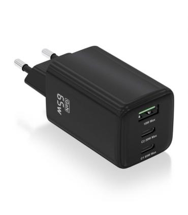 Aisens Cargador Gan USB-C 65W - Alta Eficiencia Energetica - Tecnologia AI para Carga Rapida - Multiples Protecciones de Segurid