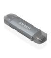 Aisens Lector de Tarjetas USB-C y USB-A - Compatible con SD, Micro SD, MMC, RS-MMC - Soporta USB 3.1 Gen1 - Compatible con Windo