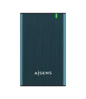 Aisens Caja Externa 2.5? para Discos Duros 9.5mm SATA I, II y III a USB 3.0/USB 3.1 GEN1 - Color Azul Pacifico