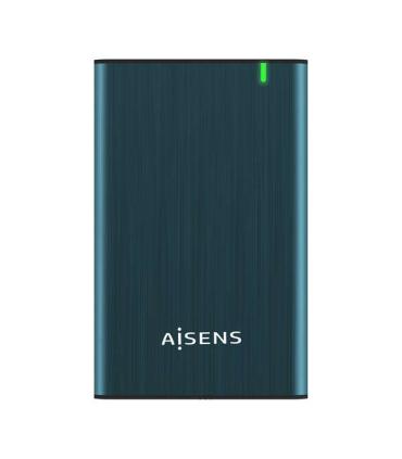 Aisens Caja Externa 2.5? para Discos Duros 9.5mm SATA I, II y III a USB 3.0/USB 3.1 GEN1 - Color Azul Pacifico