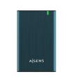 Aisens Caja Externa 2.5? para Discos Duros 9.5mm SATA I, II y III a USB 3.0/USB 3.1 GEN1 - Color Azul Pacifico
