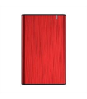 Aisens Caja Externa 2.5" para Discos Duros 9.5mm SATA I - II y III a USB 3.0/USB 3.1 GEN1 - Color Rojo