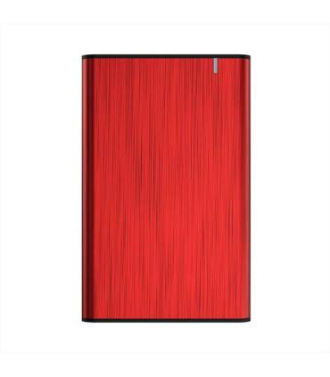 Aisens Caja Externa 2.5" para Discos Duros 9.5mm SATA I - II y III a USB 3.0/USB 3.1 GEN1 - Color Rojo