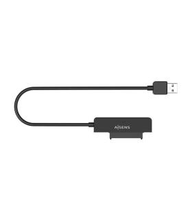 Aisens Adaptador ASE-25A03B SATA a USB-A USB 3.0/USB3.1 Gen1 para Discos Duros 2.5" - Color Negro
