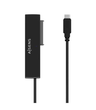 Aisens Adaptador SATA a USB-C USB 3.0/USB3.1 GEN1 para Discos Duros 2.5?? y 3.5?? con Alimentador - Color Negro