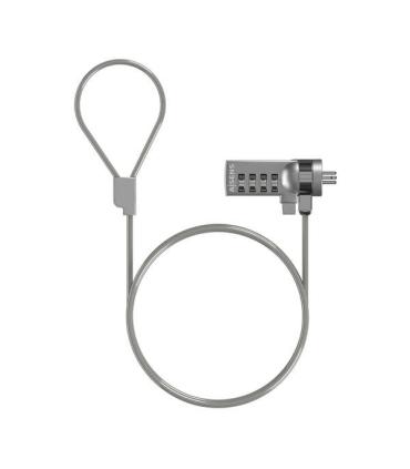 Aisens Cable de Seguridad con Cerradura de Combinacion para Ordenador, Monitor, Portatil - 1.5M