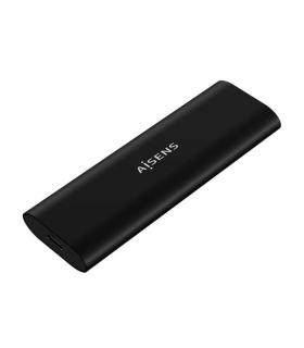 Aisens Caja Externa M.2 (NGFF) para SSD M.2 SATA/NVME a USB3.1 GEN2 - Color Negro