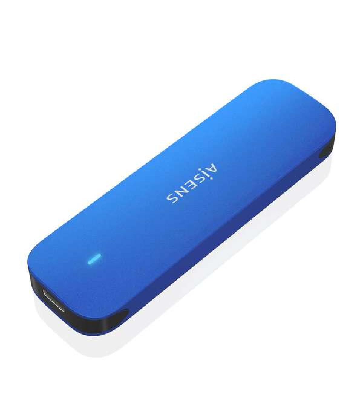 Aisens Caja Externa M.2 (NGFF) ASM2-026Blu NVMe a USB3.2 GEN2 - Color Azul