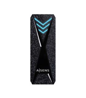 Aisens Carcasa Externa SSD M.2 NGFF/NVMe USB-C 3.2 Gen2 - Iluminacion LED RGB
