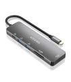 Aisens USB-C Dock 6 en 1 - USB-C a 1xHDMI - 2xUSB-A - 1xUSB-C PD 100W - 1xSD - 1xMicro SD - 15cm