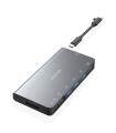 Aisens USB-C Dock 8 en 1 - USB-C a 1xHDMI - 1xRJ45 - 3xUSB-A - 1xUSB-C Datos+PD - 1xSD - 1xMicro SD - 10cm - Color Gris