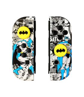 FR-TEC Combo Pack Batman Carcasas Duras Protectoras para Joycons Nintendo Switch - Grips con Logo de Batman - Caja de 16 Juegos.