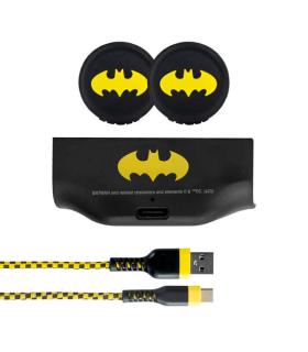 FR-TEC Pack Carga y Juega Batman Xbox Series X/S - Grips con Logo Batman - Cable USB-C 3m Resistente y Colorido - Bateria Recarg