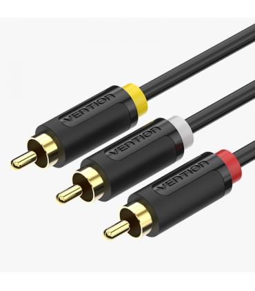 Vention Cable Estereo 3x RCA Macho a 3x RCA Macho - 2m - Color Negro