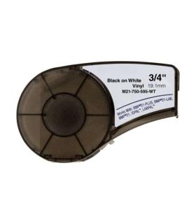 BRADY BMP21 NEGRO/BLANCO ETIQUETAS DE VINILO GENERICAS M21-750-595-WT