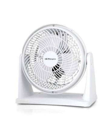 Orbegozo BF 0128 Ventilador Box Fan - Refresca tu Espacio con Comodidad y Versatilidad - 2 en 1 de Mesa y Pared - Aspas de 23cm.