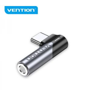 Vention Adaptador USB-C Macho a Jack 3.5mm Hembra - Aluminio Gris