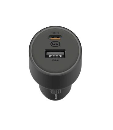 Xiaomi Car Charger Cargador de Coche 67W - 1x USB-C, 1x USB-A + Cable - Compatible con Carga Rapida