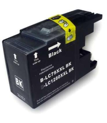 Brother LC1280XL Negro Cartucho de Tinta Generico - Reemplaza LC1280XLBK