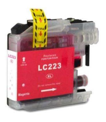 Brother LC223/LC221 Magenta Cartucho de Tinta Generico - Reemplaza LC223M/LC221M