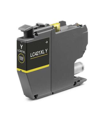 Brother LC421XL Amarillo Cartucho de Tinta Generico - Reemplaza LC421XLY
