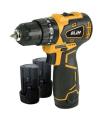 Blim Taladro Percutor a Bateria 12V 2Ah - Motor sin Escobillas - 35Nm Par Maximo - 2 Velocidades 0-400/0-1500rpm - Incluye 2 Bat