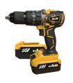 Blim Taladro Percutor a Bateria 20V 4Ah - Motor sin Escobillas - 68Nm Par Maximo - 2 Velocidades 0-500/0-2000rpm - Incluye 2 Bat