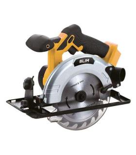 Blim Sierra Circular a Bateria 20V 4Ah 165mm - Velocidad 4000rpm - Base de Aluminio y Guia de 1 Pieza - Agarre Ergonomico - Luz.