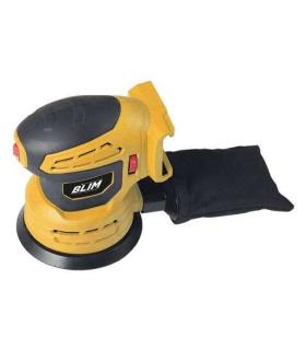 Blim Lijadora Rotorbital a Bateria 20V 2Ah 125mm - Velocidad 7000-12000rpm - Deposito para el Polvo - Luz LED