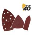 Blim Pack de 9 Lijas con Velcro para Lijadora BL0137 - Grano 40 - 3 Formatos