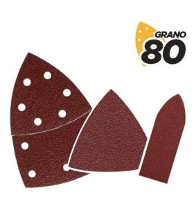 Blim Pack de 9 Lijas con Velcro para Lijadora BL0137 - Grano 80 - 3 Formatos