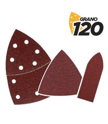 Blim Pack de 9 Lijas con Velcro para Lijadora BL0137 - Grano 120 - 3 Formatos