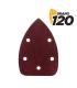 Blim Pack de 10 Lijas con Velcro para Lijadora BL0124 - Grano 120 - Formato Triangular